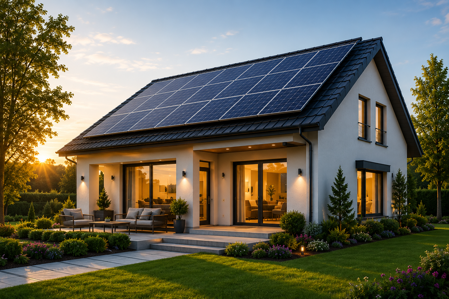 Residential solar rooftop installation